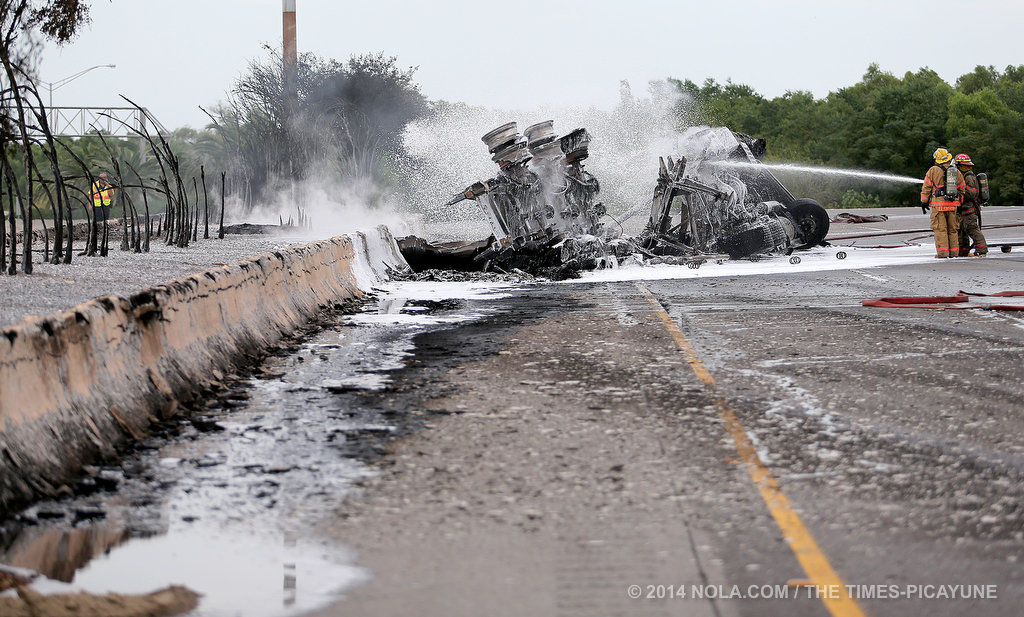 I10 open in both directions following tanker explosion Traffic