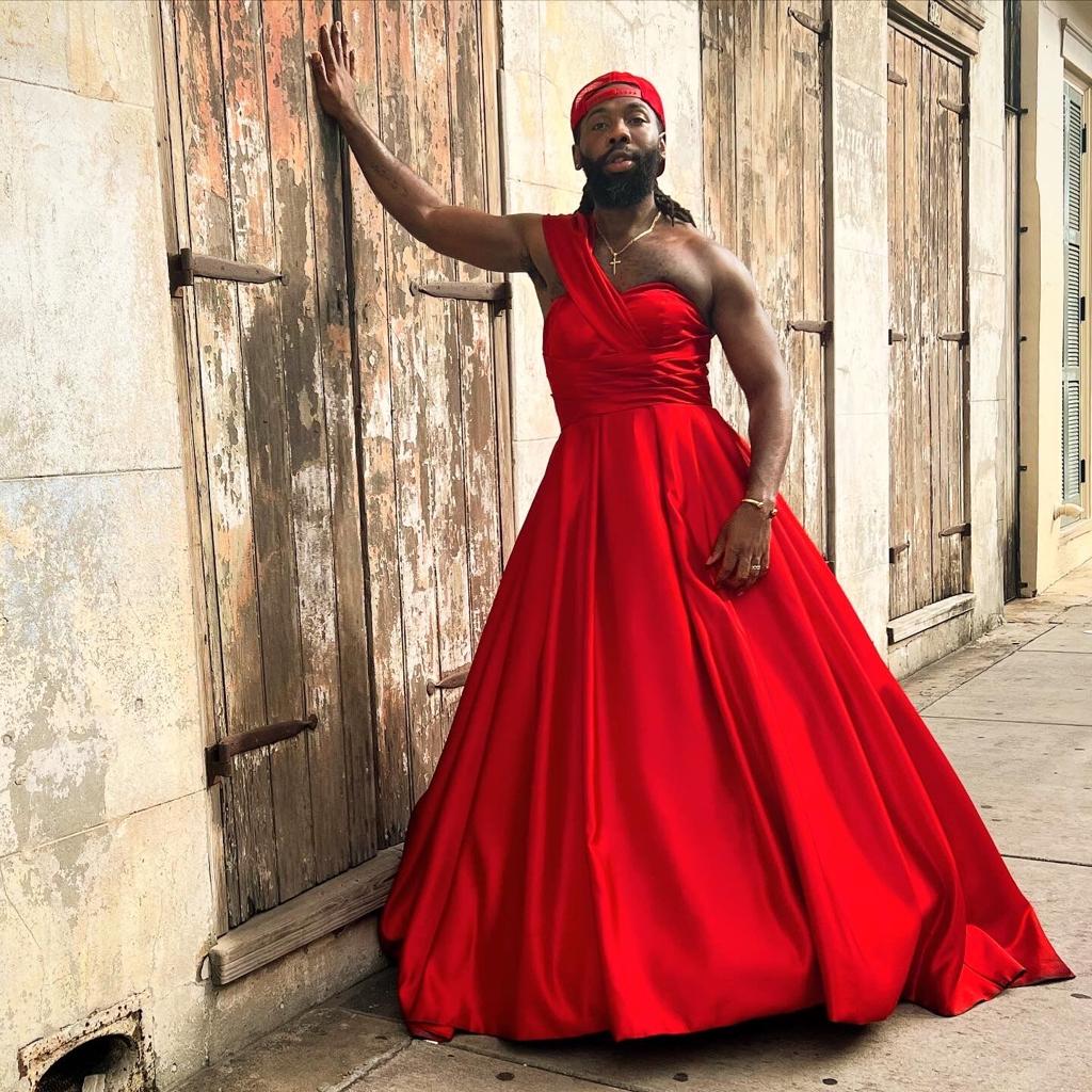 Meet the social media star of Saturday's Red Dress Run party: The man in  the scarlet ball gown, Louisiana Festivals
