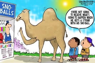 With over 700 entries sent in, check out the WINNER and finalists in Walt Handelsman's latest Cartoon Caption Contest!