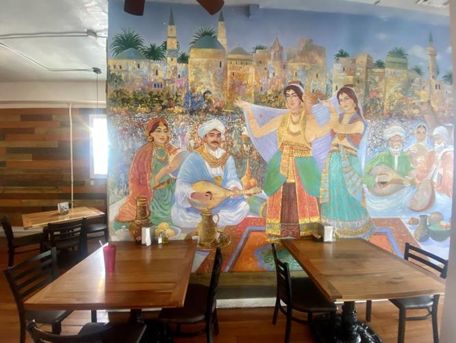 Try this Dish Handmade stuffed grape leaves at Green Olives Cafe