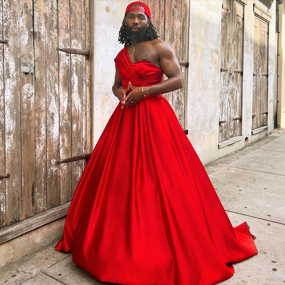 Meet the social media star of Saturday’s Red Dress Run party The man in the scarlet ball gown