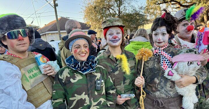 ‘Irrational Guard’ clowns tried to breach a New Orleans Mardi Gras parade: ‘Not welcome’