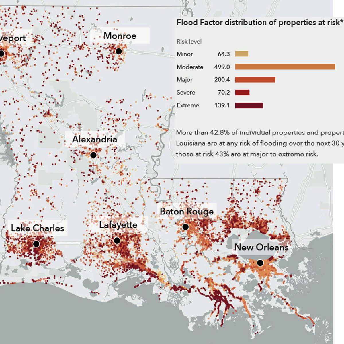 Louisiana S Flood Risk Will Skyrocket Over The Next 30 Years Here S Why Environment Nola Com Louisiana Flood Zone Map 2022