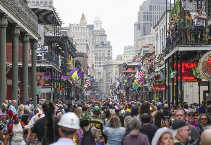 bourbon street mardi gras 2025