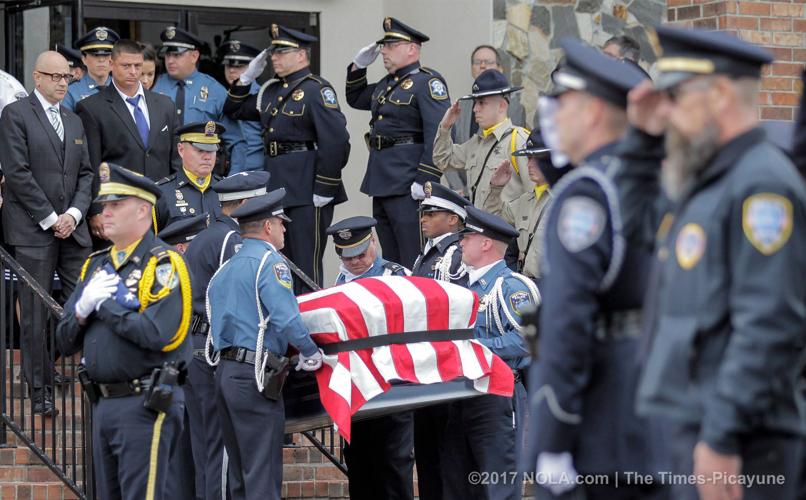 Fallen Westwego officer Michael Louviere's funeral service is today