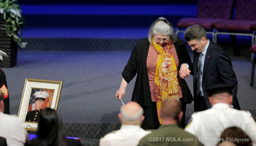 Fallen Westwego officer Michael Louviere's funeral service is today