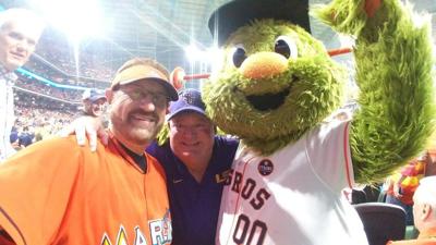 Who is LSU Guy, the man sitting with Marlins Man at World Series?