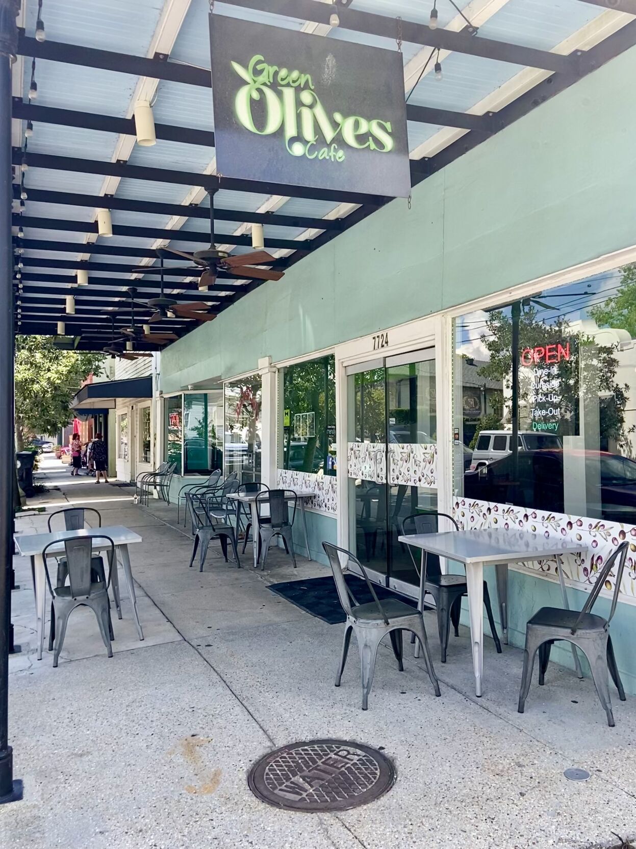 Try this Dish Handmade stuffed grape leaves at Green Olives Cafe