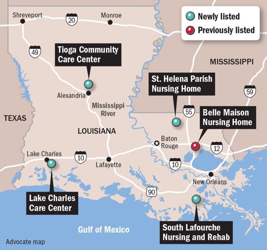 5 Louisiana nursing homes on new list of poor performers; some facilities in 'immediate jeopardy