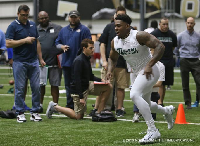 Parry Nickerson, Ade Aruna draw big NFL crowd to Tulane's pro day