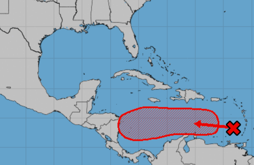 Hurricane Center: System has 70 percent chance to become tropical depression over weekend