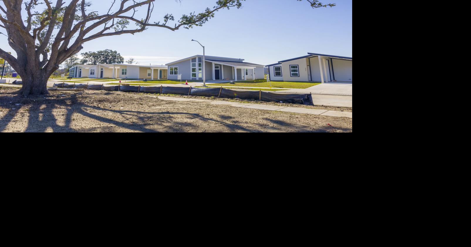 New Terrytown starter homes feature mid mod design and storm-resistant construction on a budget