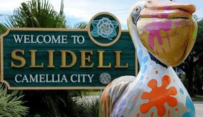 Slidell pelican welcome sign (copy)