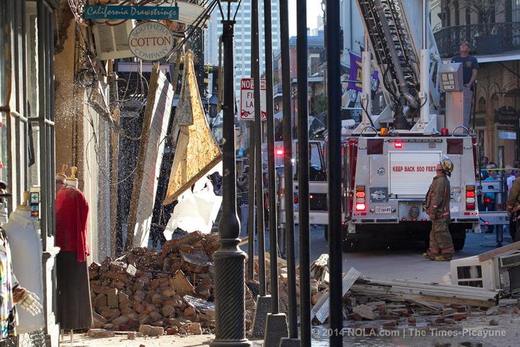 Partial building collapse in French Quarter; no injuries reported ...