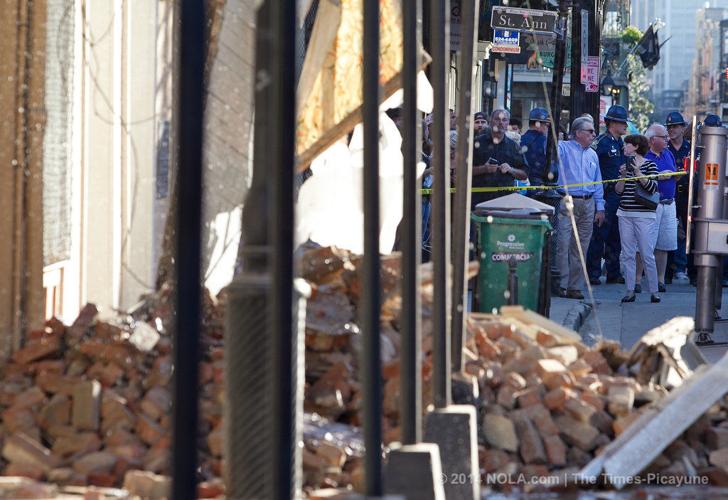 Partial building collapse in French Quarter; no injuries reported ...