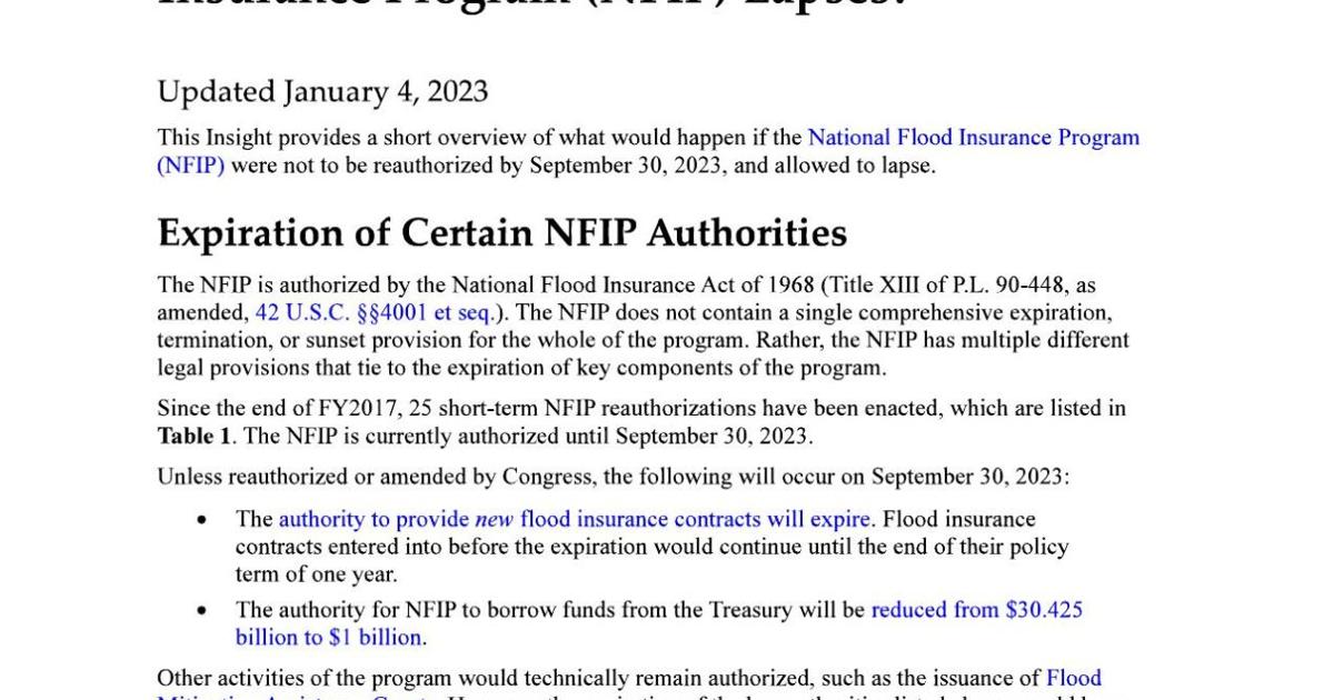 Nfip Documents CRS on NFIP | | nola.com