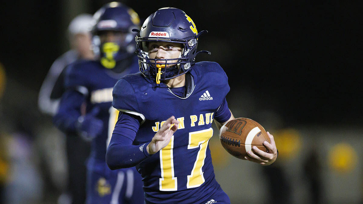 Pope John Paul II Football Team Wins District Title with Dominating Victory