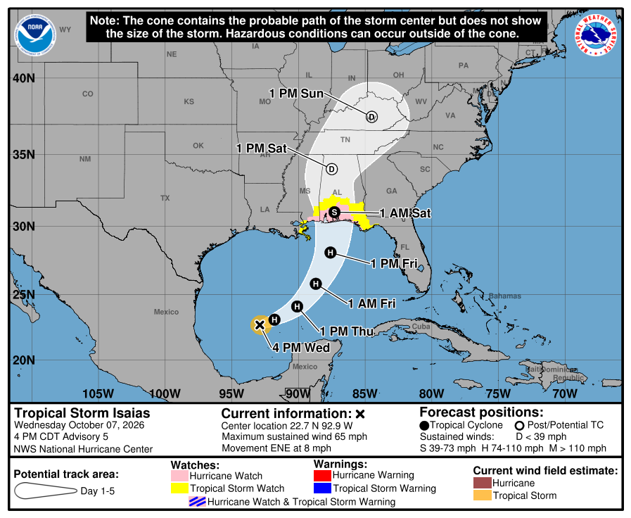 nola.com - Mike Smith - Louisiana eyes Isaias - and hopes to be spared ahead of busy tourism weekend