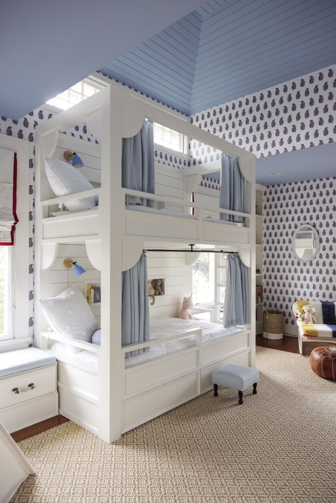 Vaulted Ceilings And Custom Bunk Beds, Serena And Lily Bunk Beds
