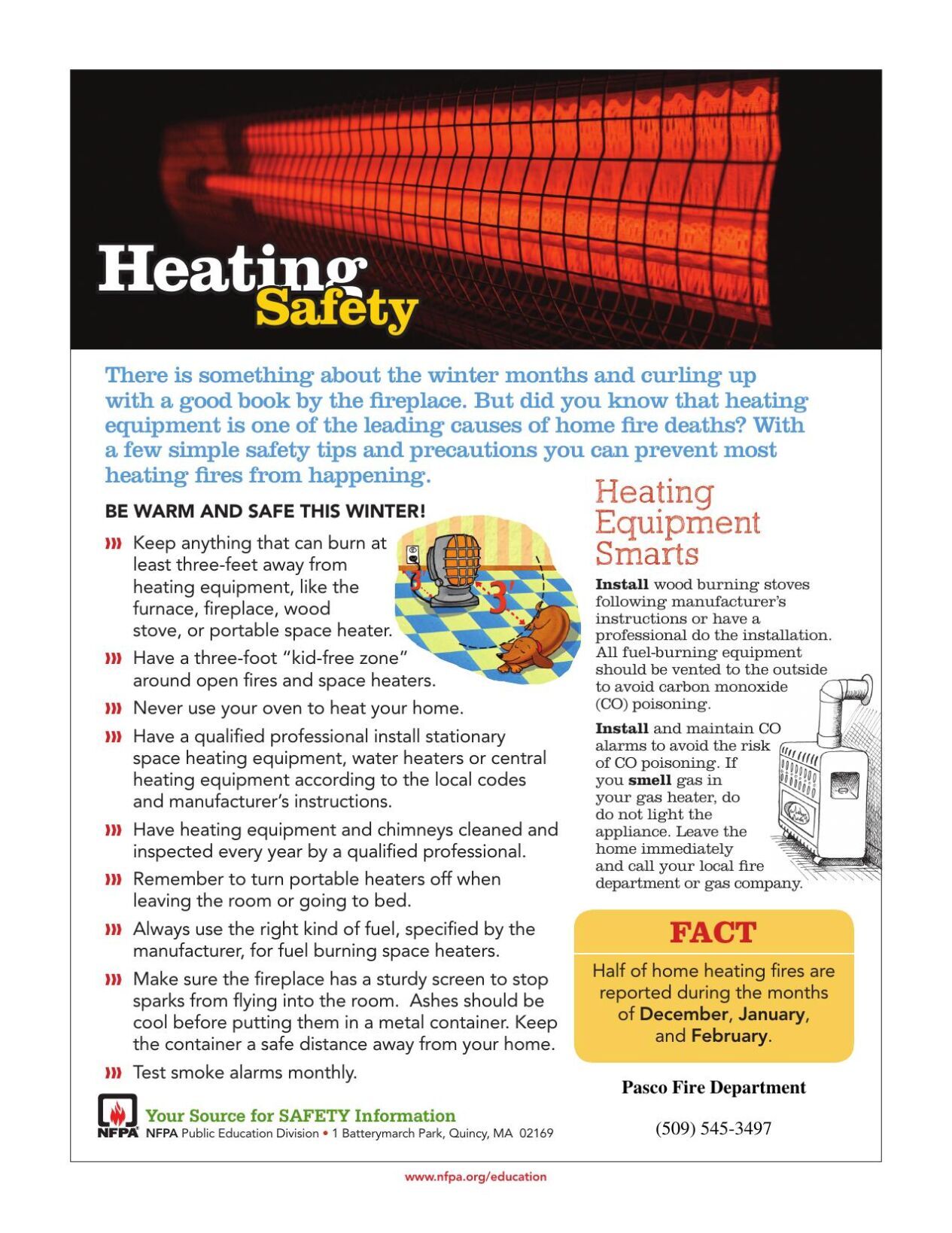 Space heater safety tips to prevent home fires