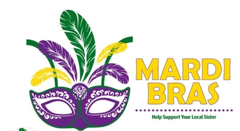 Feb 7  Mardi Bra Drive to Provide Essential Undergarments to