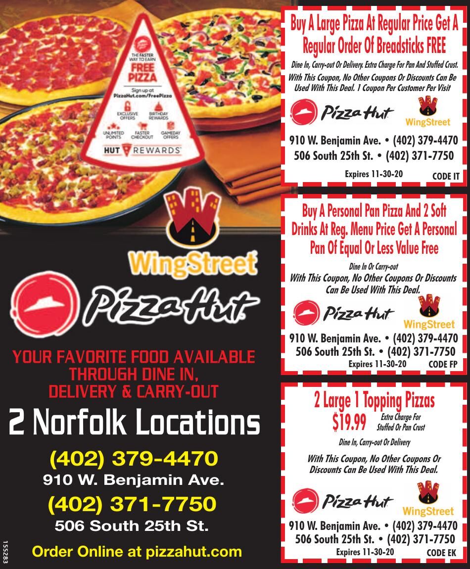 Pizza Hut Coupons Offers Norfolkdailynews Com