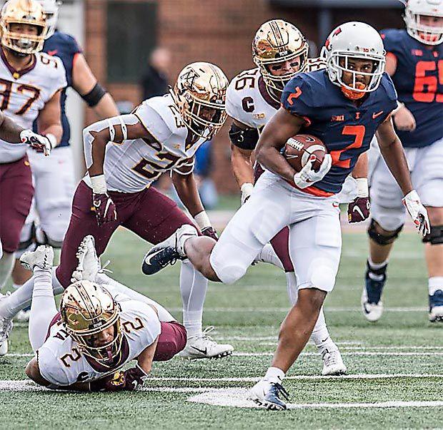 Illinois Rb Reggie Corbin Has The Nu Defense S Full Attention