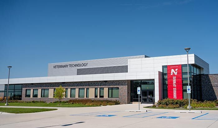 Northeast vet tech building