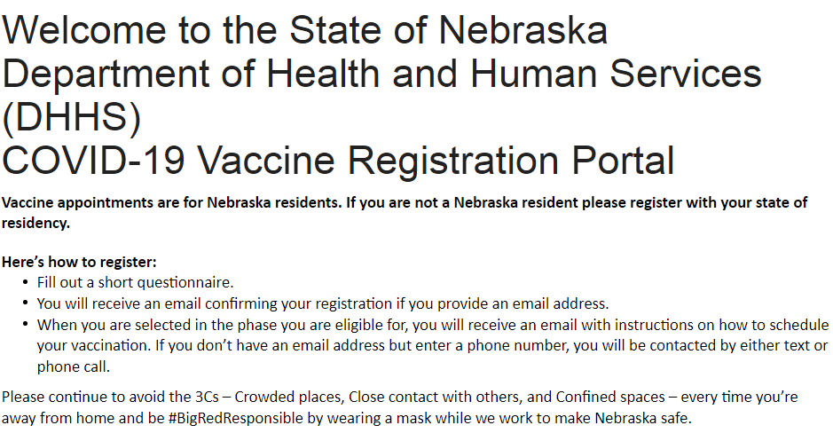 New vaccination registration platform now live | News ...