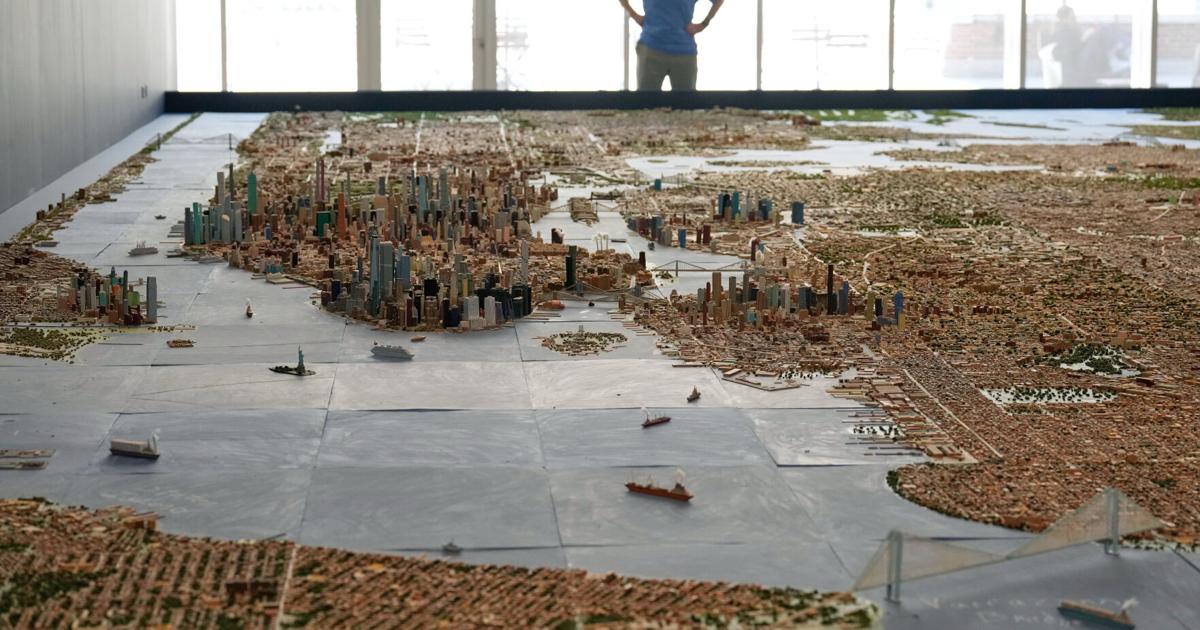 A truck driver built a model of NYC with over 800,000 structures for fun. Now it's a museum exhibit