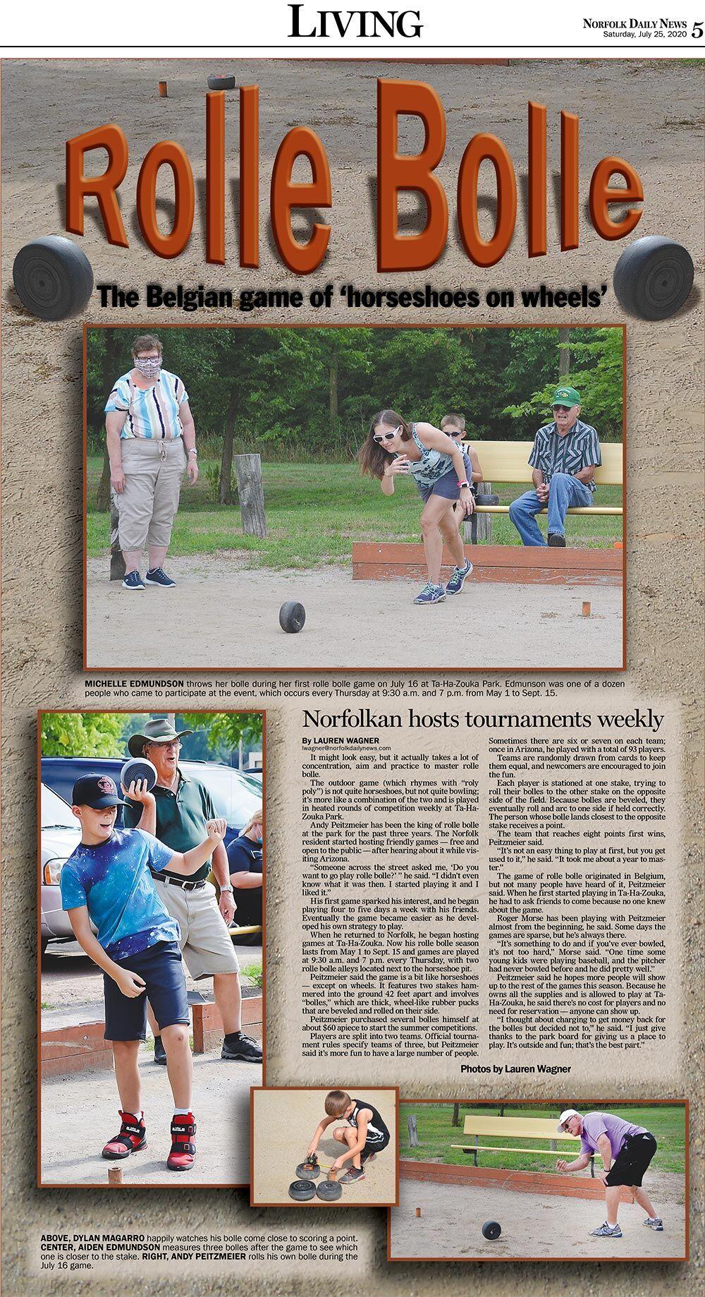 Rolle Bolle; The Belgian game of ‘horseshoes on wheels’ Specialty