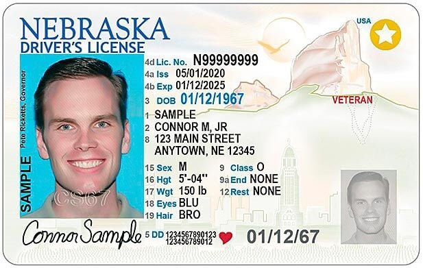 Nebraska DMV reveals new driver s license ID card design News