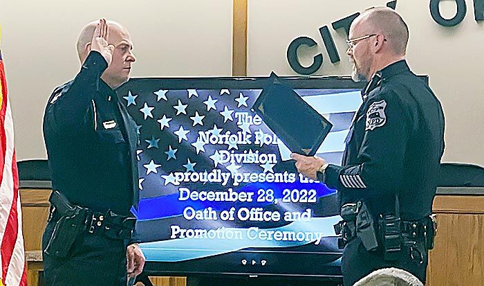 Norfolk Police Division swears in new officer, two recent promotees ...