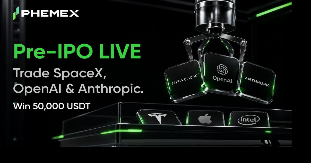 Phemex Launch Pre-IPO Futures for SpaceX, OpenAI, and Anthropic