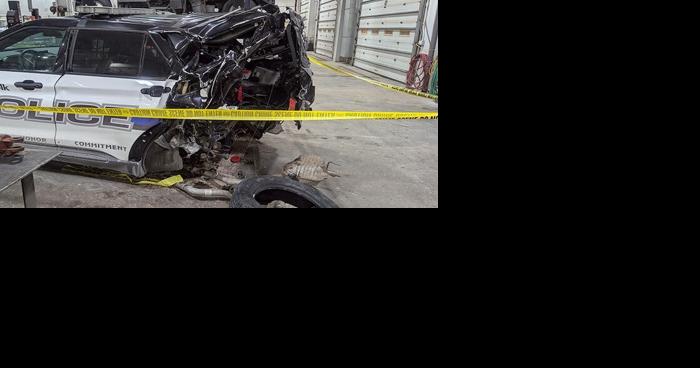 Norfolk police officer injured after cruiser struck during transport of arrestee