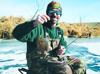 Dress in layers to stay warm while ice-fishing