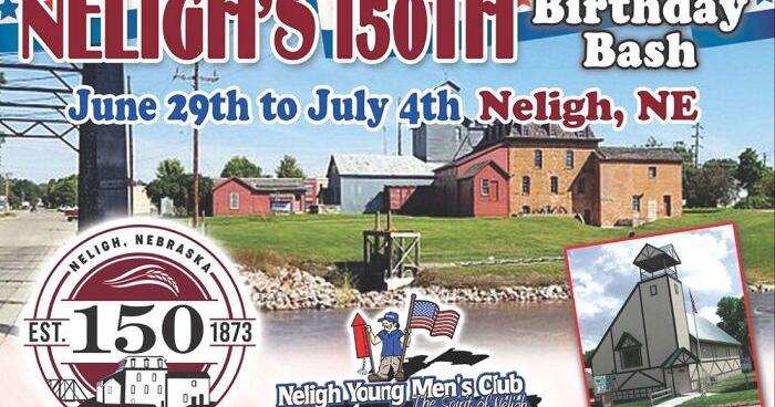 Neligh has collection of fun events for 150th celebration - Vimarsana News