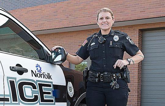 Norfolks Only Female Police Officer Finds Meaning In Serving Her Community News 