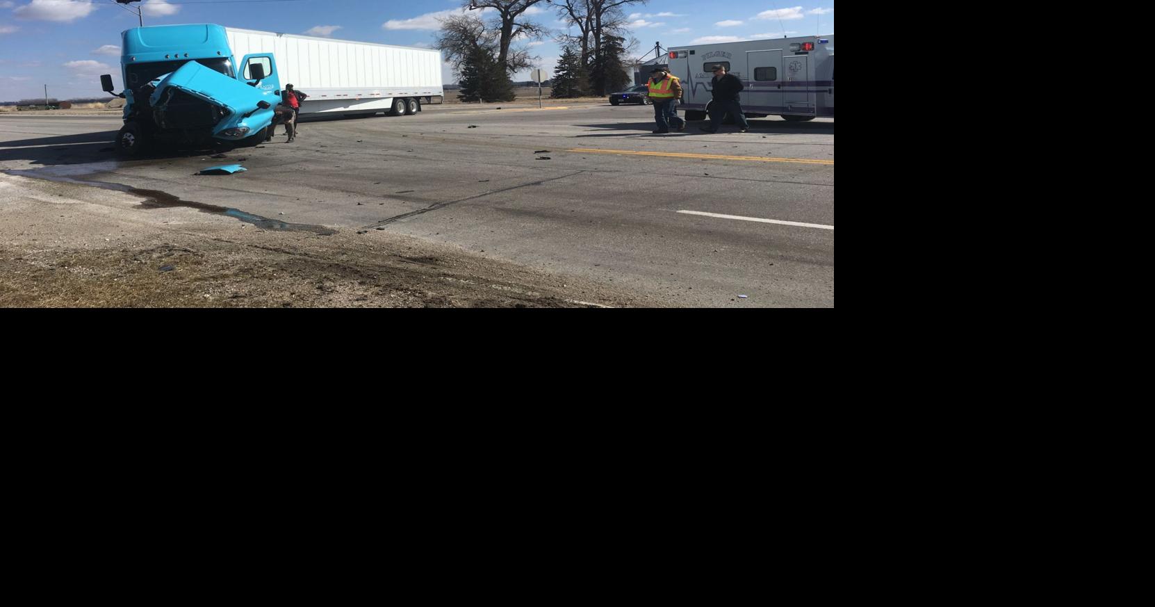 Semi spill accident backs up traffic north of Pilger | News ...