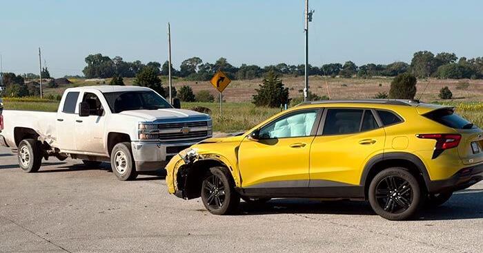 Crash involving SUV, pickup impacts traffic northeast of Norfolk