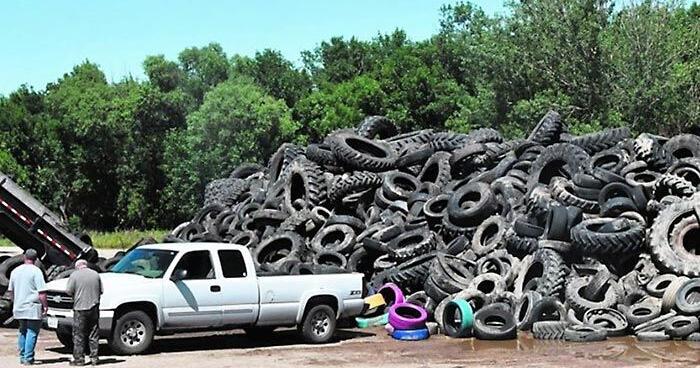 Scrap tire collection in O'Neill