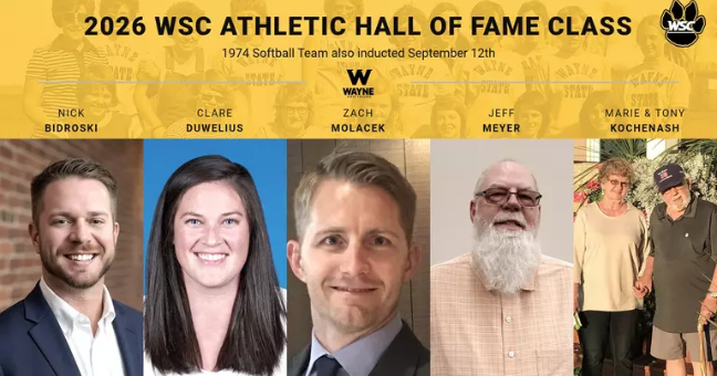 Wayne State athletics announces 2026 Hall of Fame Class