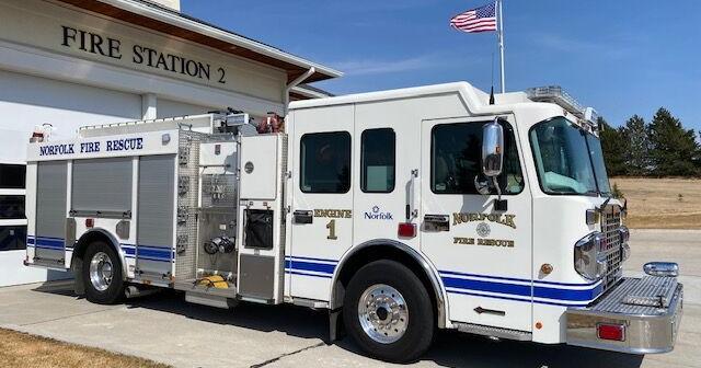 Norfolk fire fighters responded to two fires on Sunday