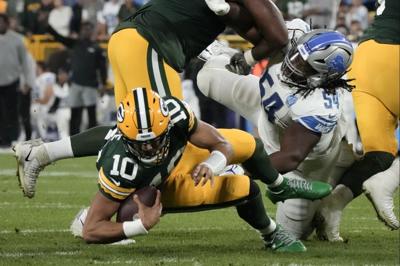 David Montgomery runs wild as Lions beat Packers 34-20 to take early  command of NFC North, Sports