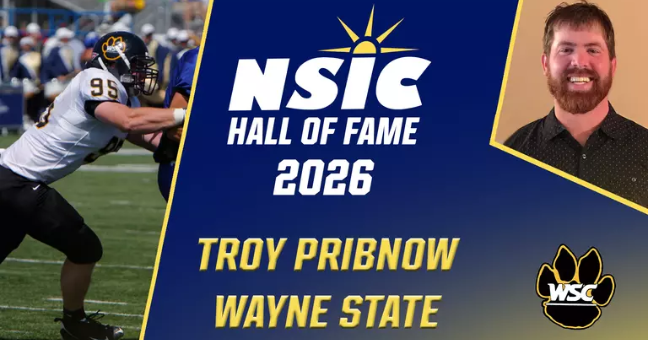 Troy Pribnow to be inducted into NSIC Hall of Fame July 7th Mike Grosz: Wayne State College Jul 1, 2026 8 mins ago