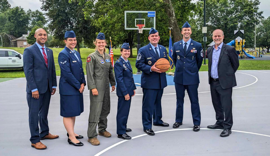 Gallery: Memorial Park basketball court dedication northcentralpa com