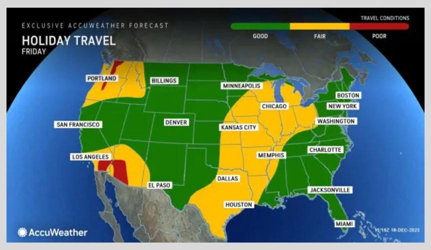 Over the river and through the woods AccuWeather's Christmas travel