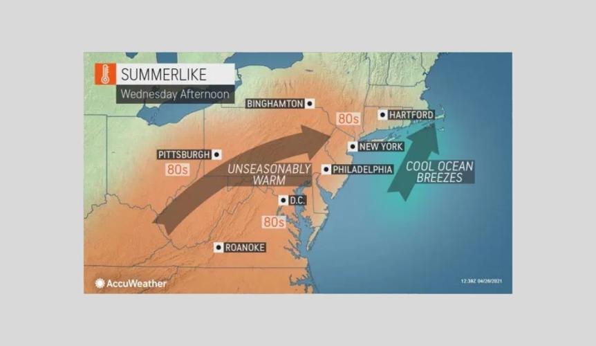 Taste of summer to spark record-challenging highs in mid-Atlantic ...