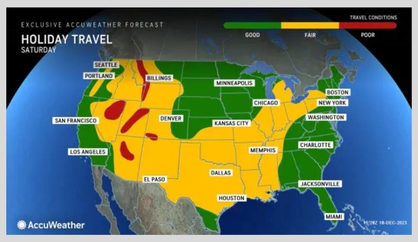 Over the river and through the woods AccuWeather's Christmas travel