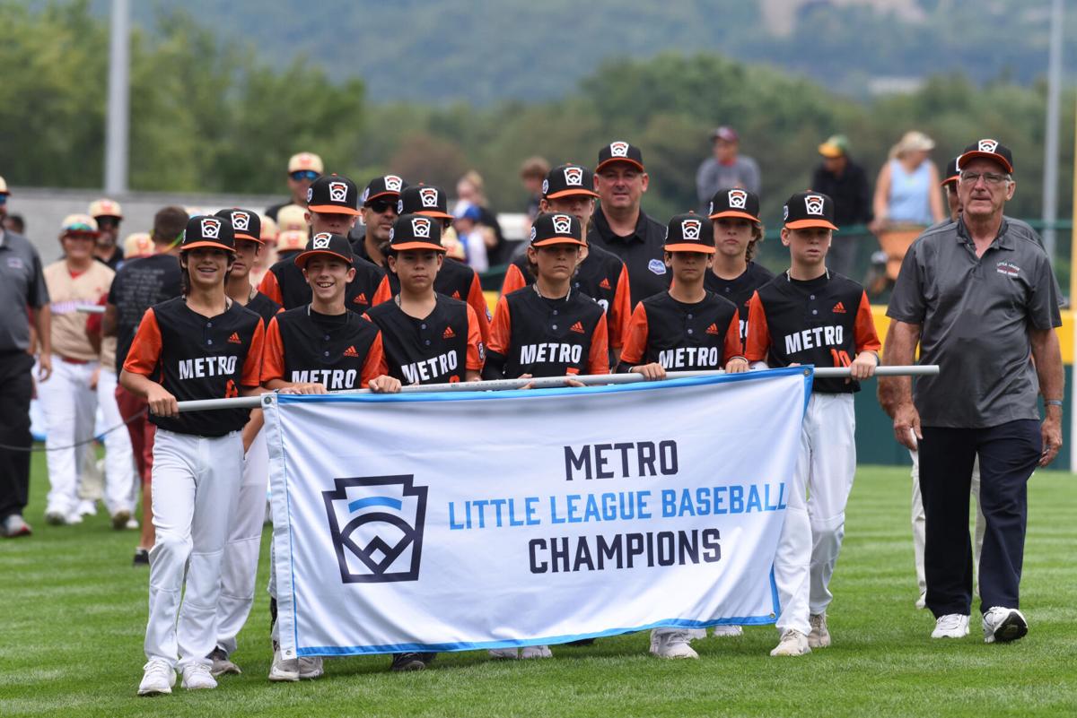 Southwest Region Champion Little League team from Pearland, Texas  participates in the opening ceremony of the 2022 Little League World Series  baseball tournament in South Williamsport, Pa., Wednesday, Aug 17, 2022. (AP